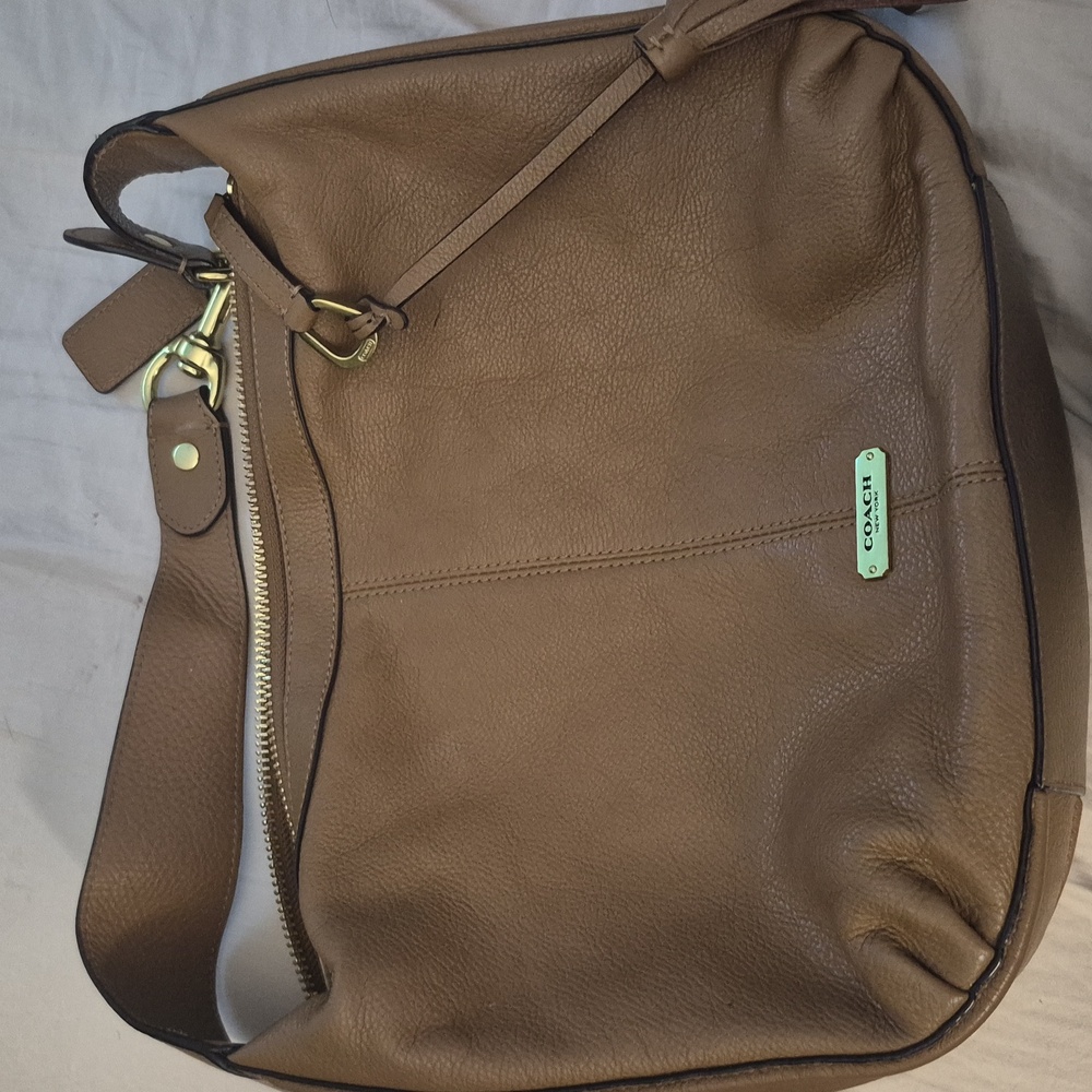 COACH Avery British Tan Hobo Bag
